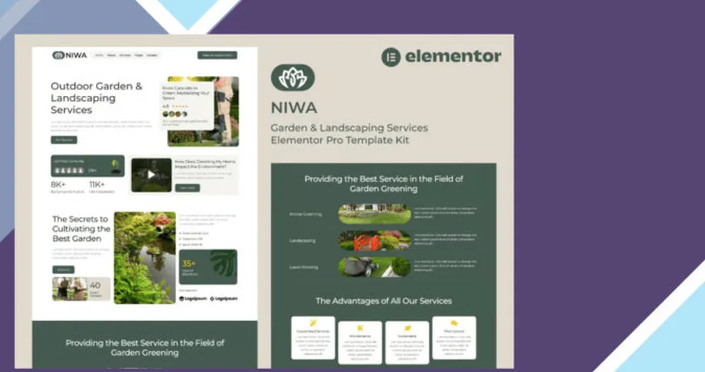 Niwa - Garden and Landscaping Services Elementor Pro Template Kit 1 Niwa - Garden and Landscaping Services Elementor Pro Template Kit