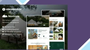 Nomora - Glamping and Adventure Elementor Template Kit