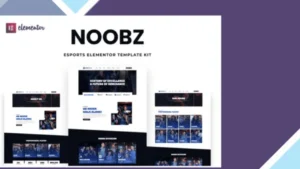Noobz - E-sports Elementor Template Kit