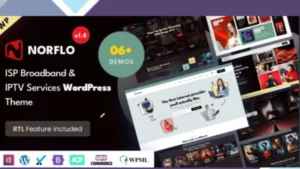 Norflo - ISP and IPTV Services Elementor WordPress Theme
