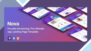 Nova - Premium App Landing Page Template