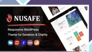 Nusafe - Responsive WordPress Theme for Donation and Charity