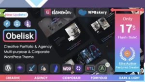 Obelisk - Agency Portfolio and Creative WordPress Theme