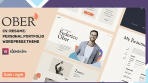 OBER - Resume WordPress Theme