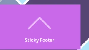 OceanWP Sticky Footer