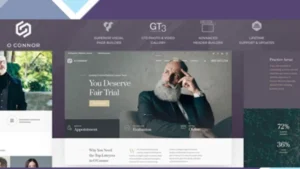 Oconnor - Law, Lawyer and Attorney WordPress Theme