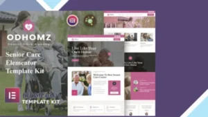 Odhomz - Senior Care Elementor Template Kit