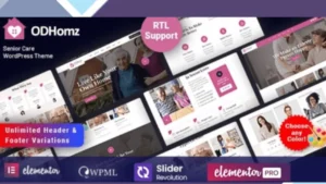 Odhomz - Senior Elderly Care WordPress Theme