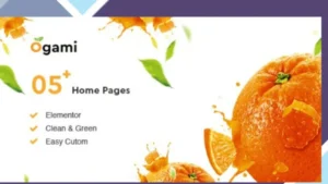Ogami - Organic Store and Bakery WordPress Theme