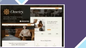 Ometry - Psychology Therapy and Counseling Elementor Template Kit
