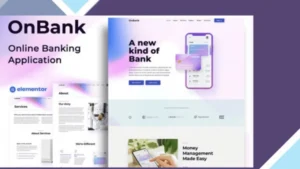 OnBank - Online Banking and Money Transfers - Elementor Kit