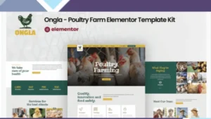 Ongla - Poultry Farm Elementor Template Kit