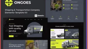 Ongoes - Shipping & Transport Company Elementor Template Kit
