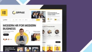 Wordpress Tools 17 Oppax - HR Solutions Elementor Template Kit