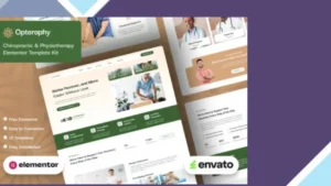 Opteraphy - Chiropractic and Physiotherapy Elementor Template Kit