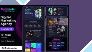 Optimistx - SEO and Digital Agency Elementor Template Kit