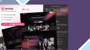 Optivis - Consulting and Business Advisor Elementor Template Kit