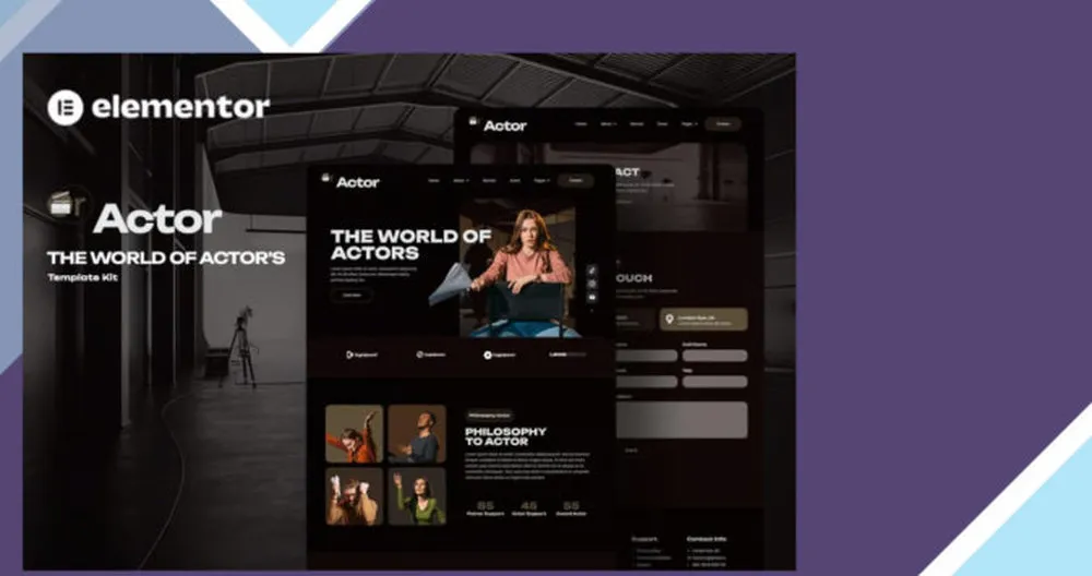 Oractor - Actor Agency Elementor Template Kit 1 Oractor - Actor Agency Elementor Template Kit