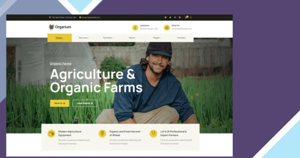 Orgarium - Agriculture and Organic WordPress Theme 1 Orgarium - Agriculture and Organic WordPress Theme