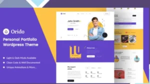 Orido - Personal Portfolio WordPress Theme