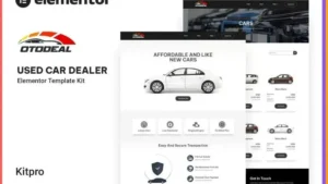 Otodeal - Used Car Dealer Elementor Template Kit