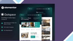 Outspace - Coworking and Creative Space Elementor Template Kit