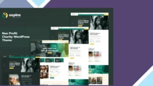 Oxpins - Non Profit Charity WordPress Theme
