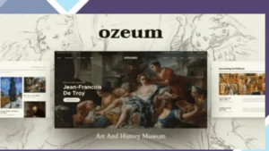 Ozeum - Modern Art Gallery and Creative Online Museum WordPress Theme