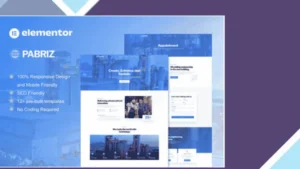 Pabriz - Engineering and Industrial Service Elementor Template Kit
