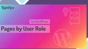 Pages by User Role for WordPress