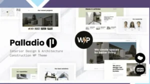 Palladio - Interior Design and Architecture WordPress Theme