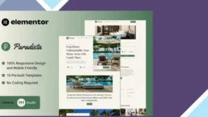Paradista - Luxurious Accommodation Elementor Template Kit