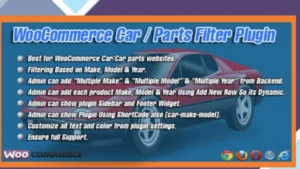 WooCommerce Car/Parts Filter Plugin