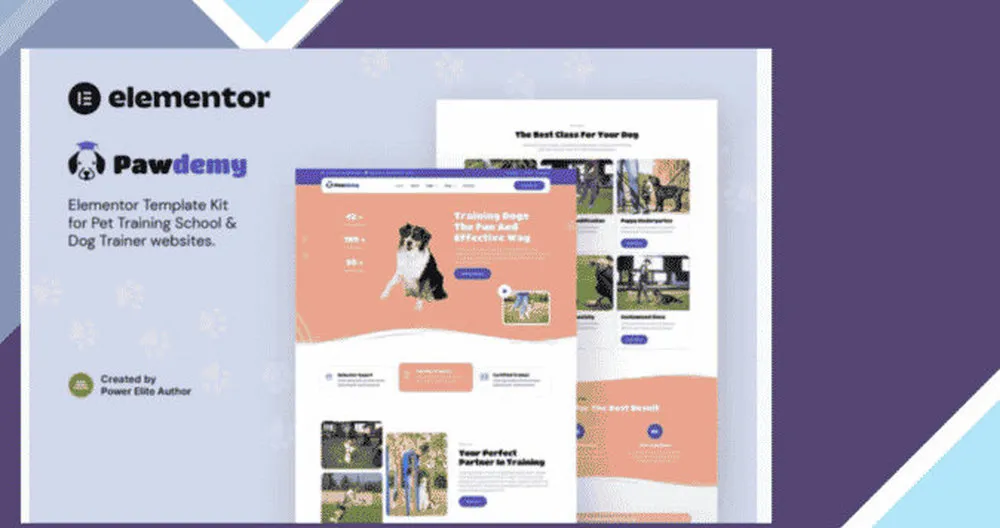 Pawdemy - Pet Training Academy Elementor Template Kit 1 Pawdemy - Pet Training Academy Elementor Template Kit