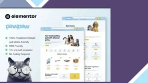 PawPaw - WooCommerce Pet Shop and Pet Care Elementor Template Kit