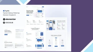PayMe - Payment Gateway Mobile App Elementor Template Kit