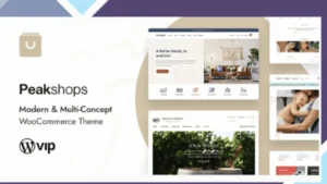 PeakShops - Modern and Multi-Concept WooCommerce Theme