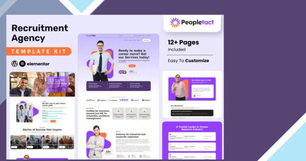 Peopletact - Recruitment Agency Elementor Template Kit 1 Peopletact - Recruitment Agency Elementor Template Kit