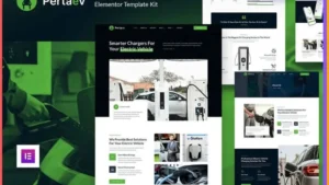 Pertaev - Electric Vehicle & Charging Station Elementor Template Kit