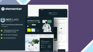 Pestguard - Pest Control Service Elementor Template Kit