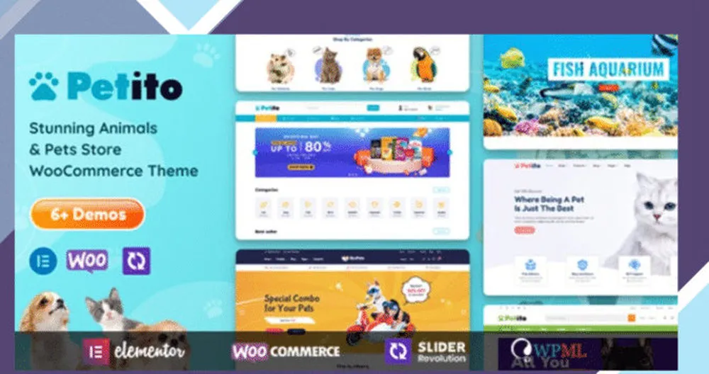 Petito - Animals and Pets Store WooCommerce Theme 1 Petito - Animals and Pets Store WooCommerce Theme