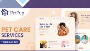 PetPup - Pet Care Services Elementor Template Kit