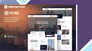 Petrol - Oil and Gas Industry Elementor Template Kit