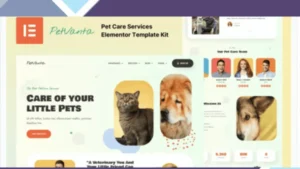 Petvanta - Pet Care Services Elementor Template Kit