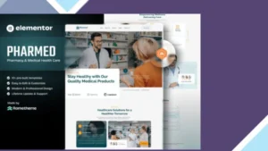 Pharmed - Pharmacy and Medical Health Care Elementor Template Kit