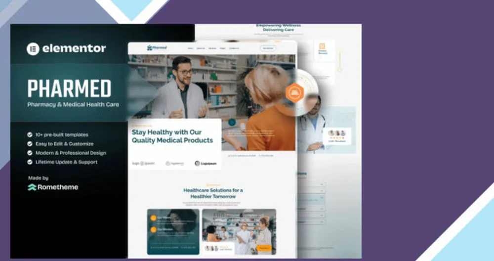 Pharmed - Pharmacy and Medical Health Care Elementor Template Kit 1 Pharmed - Pharmacy and Medical Health Care Elementor Template Kit