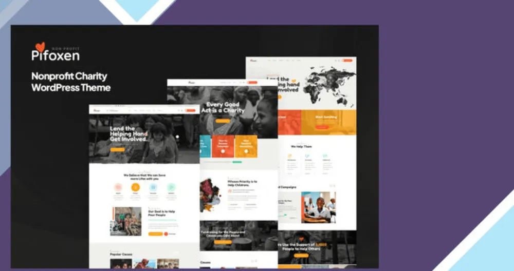 Pifoxen - Nonprofit Charity WordPress Theme 1 Pifoxen - Nonprofit Charity WordPress Theme