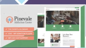 Pinevale - Addiction Recovery and Rehabilitation Center WordPress Theme