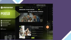 Pixelo - Digital Agency Elementor Template Kit