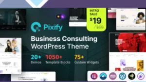 Pixify - Business Consulting WordPress Theme